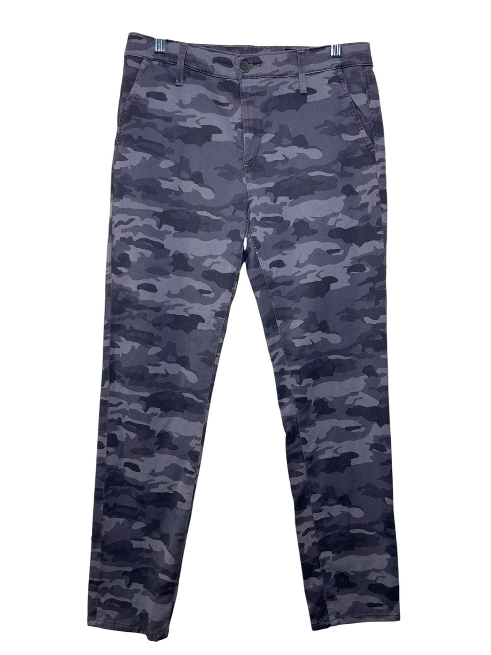 AG Adriano Goldschmied The Caden Tailored Trouser Gray Camo Ankle Sz 27